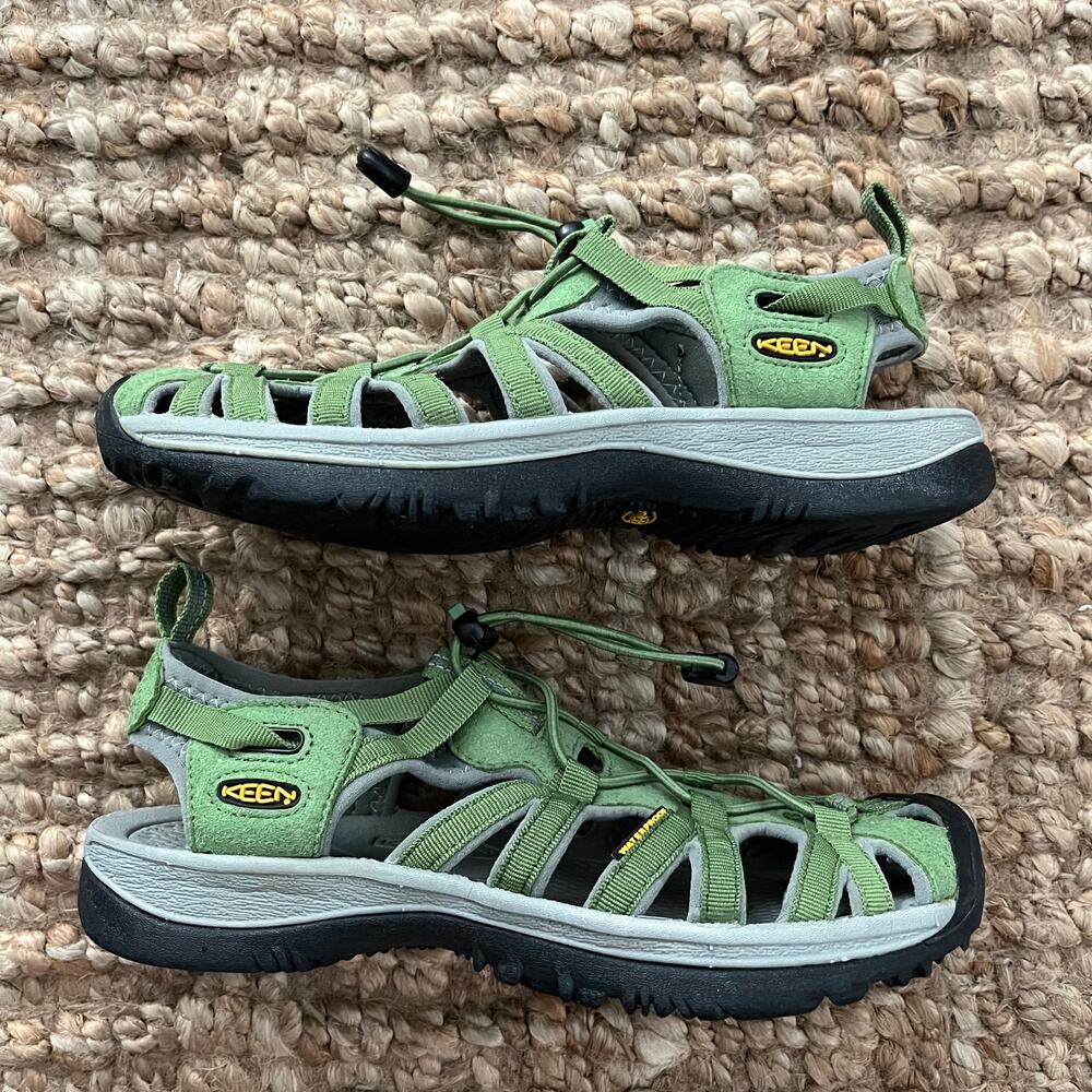 KEEN Whisper Sandals Womens 8.5 EU 39 Green Waterproof Hiking Sport EUC - Picture 4 of 16